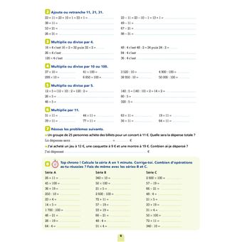 Les cahiers Bordas - Calcul mental CM1-CM2 - Entraînement à calculer vite et bien