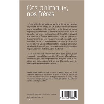 Ces animaux, nos frères