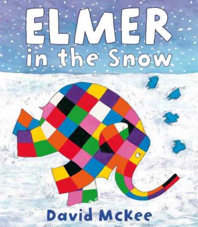 Elmer in the snow