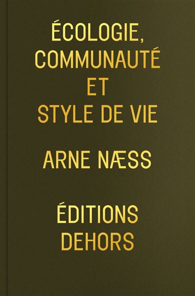 Écologie communauté et style de vie