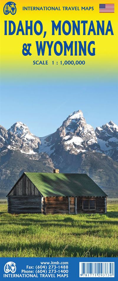 Idaho montana & wyoming - Echelle 1 : 1 000 000 - Collectif - Itm Publishing - Atlas / carte