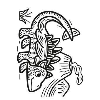 Peinture magique à l'eau, Les dinosaures