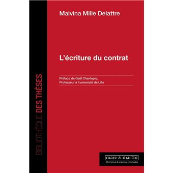 L'écriture du contrat