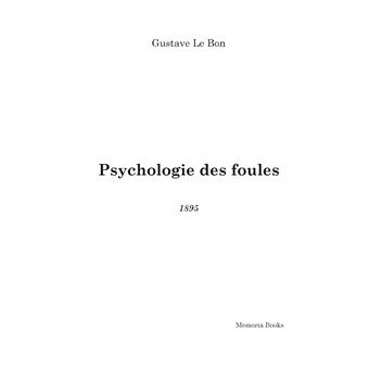 Psychologie des foules