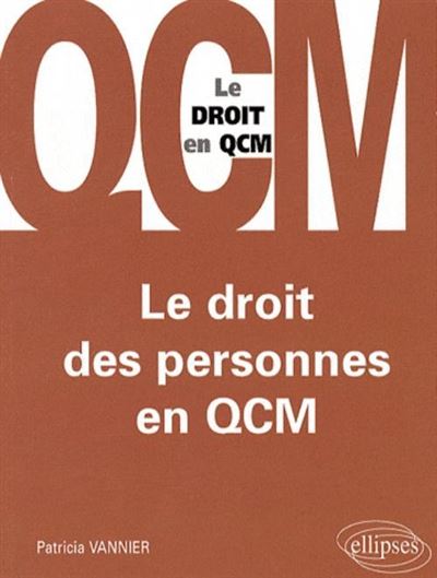 Droit des personnes en QCM