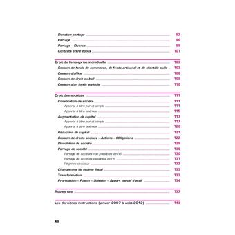 Guide fiscal des actes 2e semestre 2022