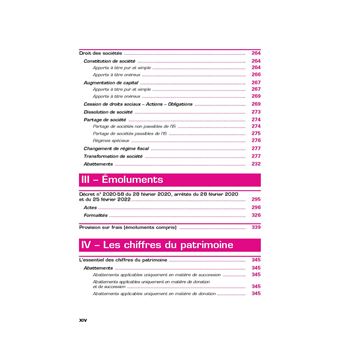 Guide fiscal des actes 2e semestre 2022