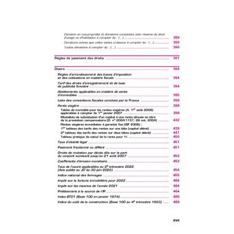 Guide fiscal des actes 2e semestre 2022