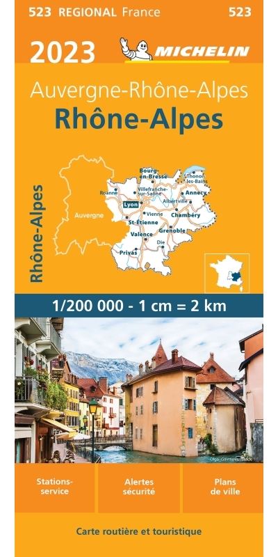 Carte Rhône-Alpes 2023 Michelin - Achat Livre | Fnac