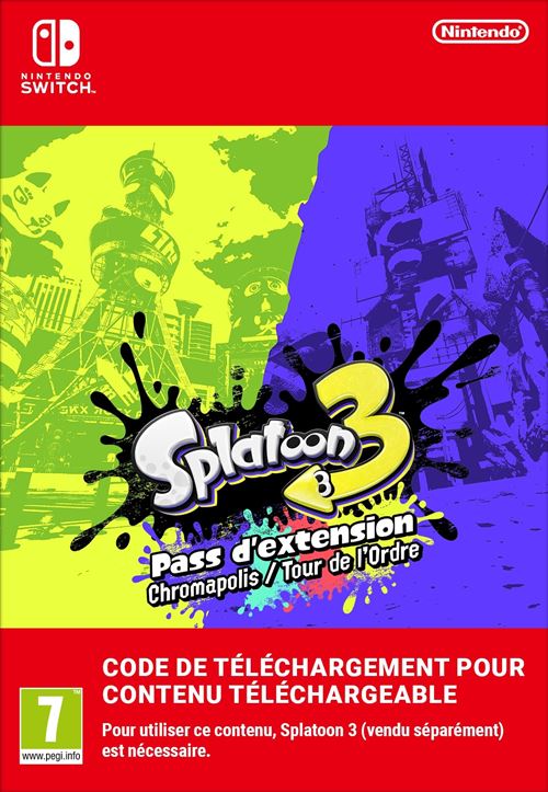 Code de téléchargement extension DLC Splatoon 3 Nintendo Switch