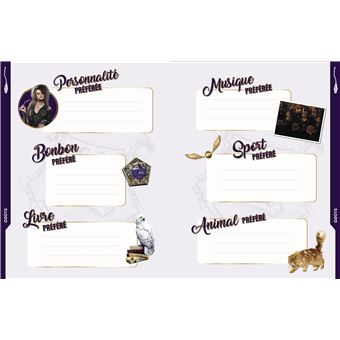 Harry Potter - Mon carnet d'amitié