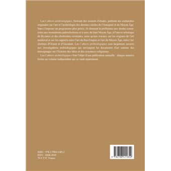 Cahiers archéologiques, fin de l'Antiquité et du Moyen Âge