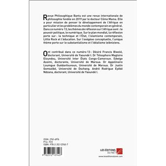 Revue Philosophique Bantu