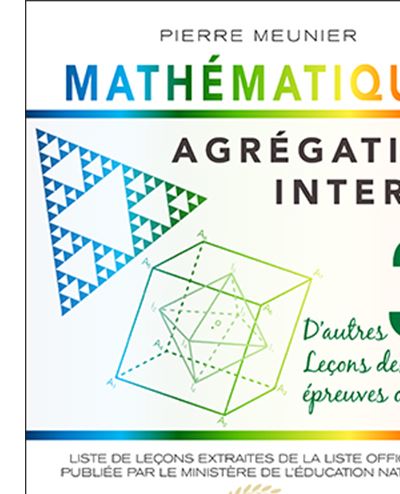 Agregation interne de mathematiques,3:d'autres leþons des de