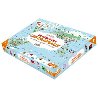 Je découvre les drapeaux - coffret avec puzzle