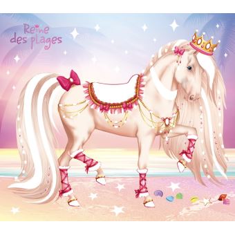 Ma pochette Chevaux - Carte à pailleter et à colorier - Ed 2019