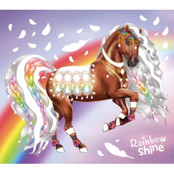 Ma pochette Chevaux - Carte à pailleter et à colorier - Ed 2019