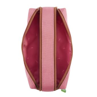 Trousse rectangulaire Tann's 2 compartiments Portofino Rose