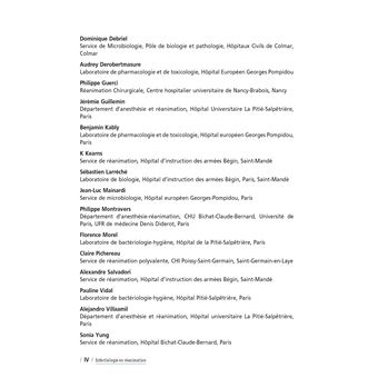 Infectiologie en réanimation et soins critiques