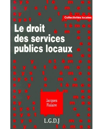 Le droit des services publics locaux