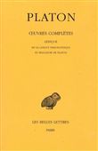 Œuvres complètes. Tome XIV: Lexique de la langue philosophique et religieuse de Platon
