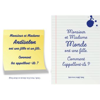 Petit livre Monsieur et madame ont un fils...
