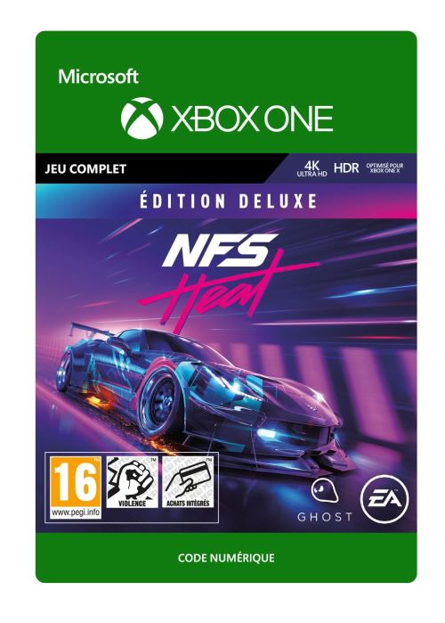 Code de téléchargement Need For Speed Heat Edition Deluxe Xbox One