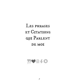 Le journal des phrases et citations que j'aime