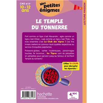 Le Temple du tonnerre - Mes petites énigmes CM2 et 6e - Cahier de vacances 2022