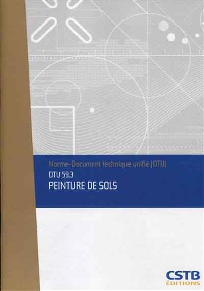 DTU 59.3, Peinture de sols