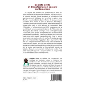Société civile et transformation sociale au Cameroun