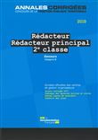 Concours rédacteur principal 2e classe 2019