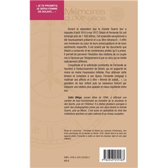 « Je te promets, je serai femme de soldat... »