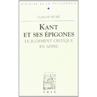 Kant et ses épigones