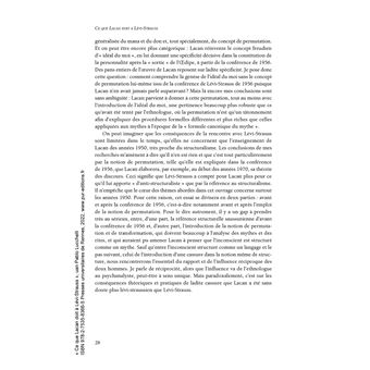 Ce que Lacan doit à Lévi-Strauss