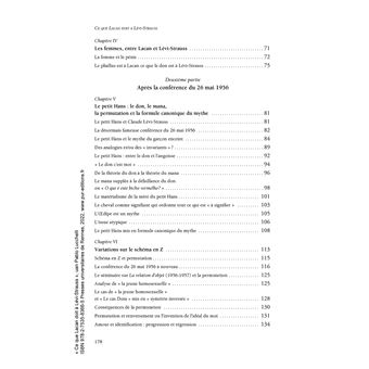 Ce que Lacan doit à Lévi-Strauss