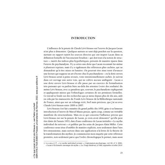 Ce que Lacan doit à Lévi-Strauss