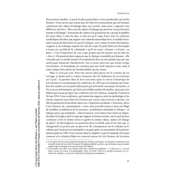 Ce que Lacan doit à Lévi-Strauss