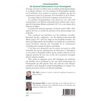 L'homéopathie de Samuel Hahnemann à Luc Montagnier