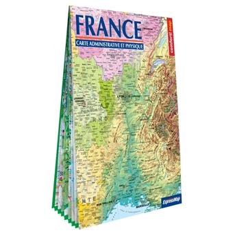 France 1/1.500.000   carte administrative et physique (format XXL, laminée)