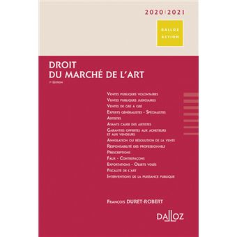 Droit du marché de l'art 2020/2021 7ed