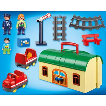 Playmobil train etoile + passagers