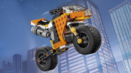 Lego - La moto orange - 31059 - Briques Lego - Rue du Commerce
