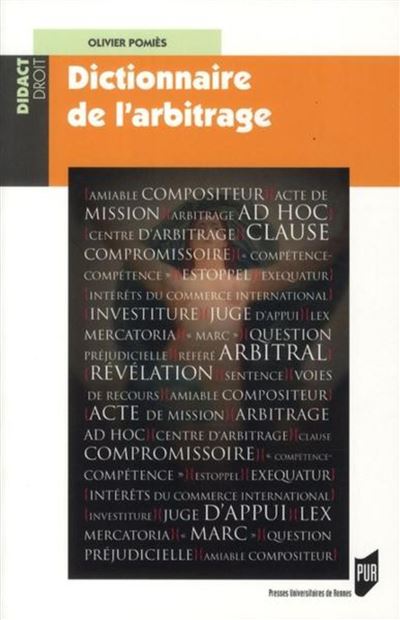 Dictionnaire de l'arbitrage -  Pur - broché