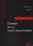 L'esprit de la franc-maçonnerie