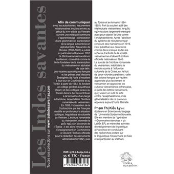 Histoire de l'écriture romanisée du vietnamien (1615-1919)