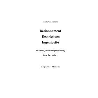 Rationnement Restrictions Ingéniosité
