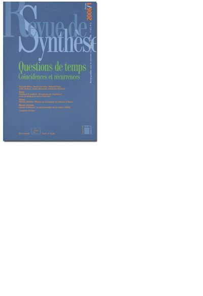 Revue de Synthese 2006 / 1