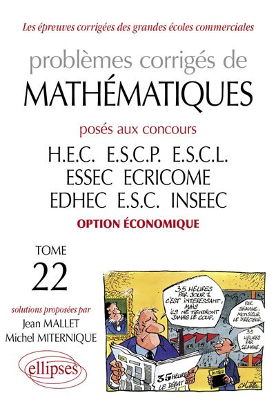 Mathématiques HEC 1998-2001 - Tome 22  (option économique)