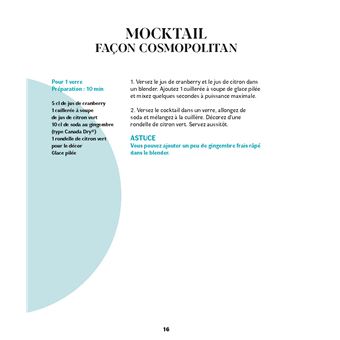 Mocktails. Facile, rapide, bon !